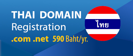 แนะนำการจดโดเมน - จดโดเมนภาษาไทย .com .net เพียง 490 บ./ปี